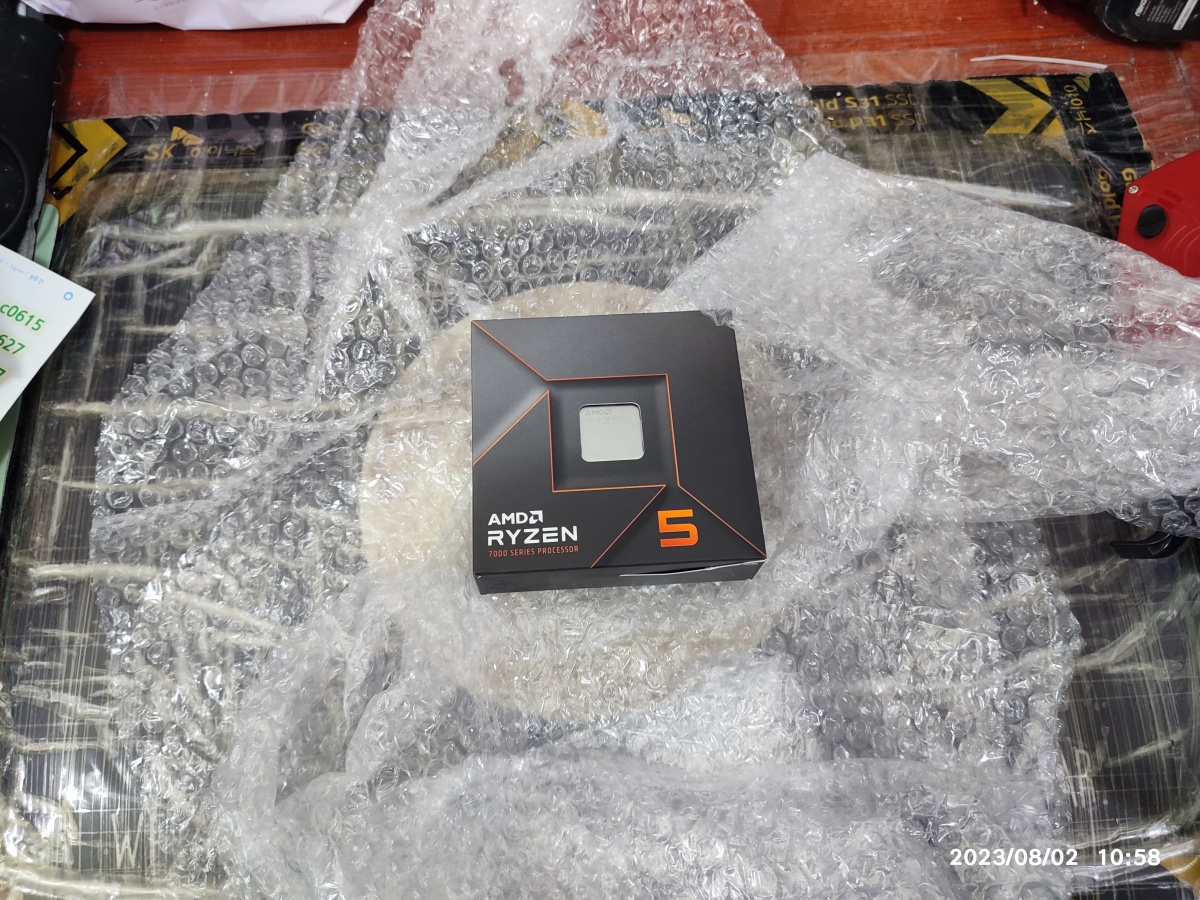 교체된 라이젠5 7600X CPU