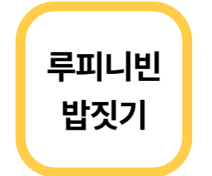 루피니빈 밥짓기 방법
