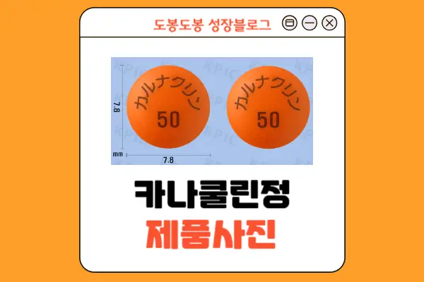 카나쿨린정 성상 정보 이미지