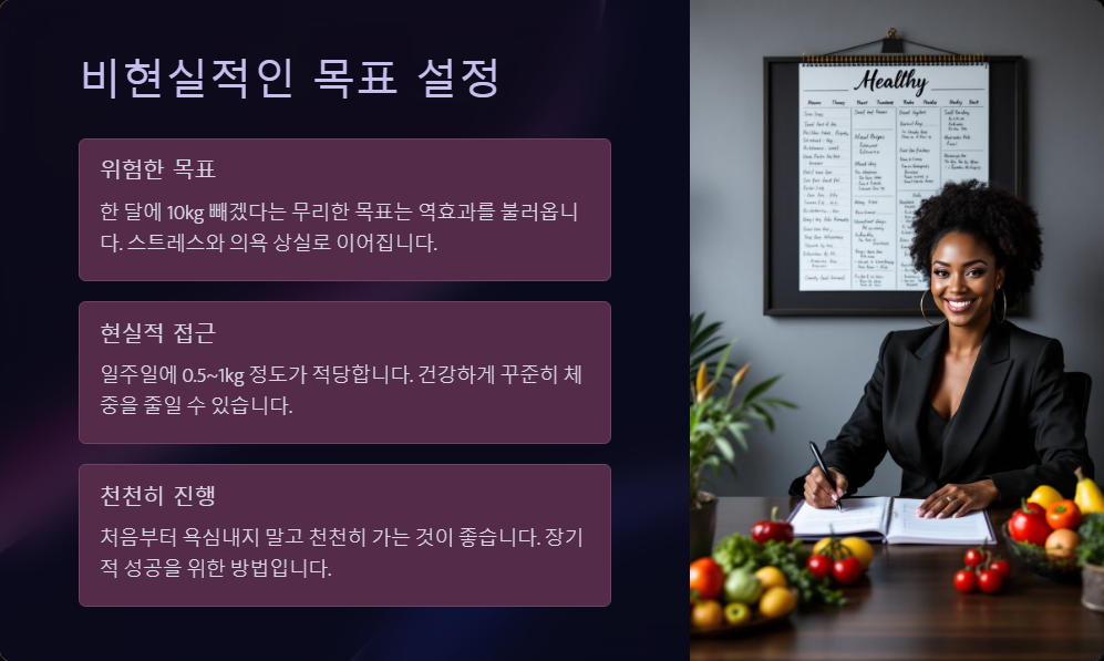 다이어트 실패 이유 TOP 5