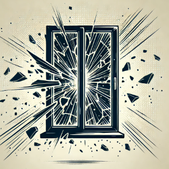 창문을 깨고 외부로 나가는 꿈