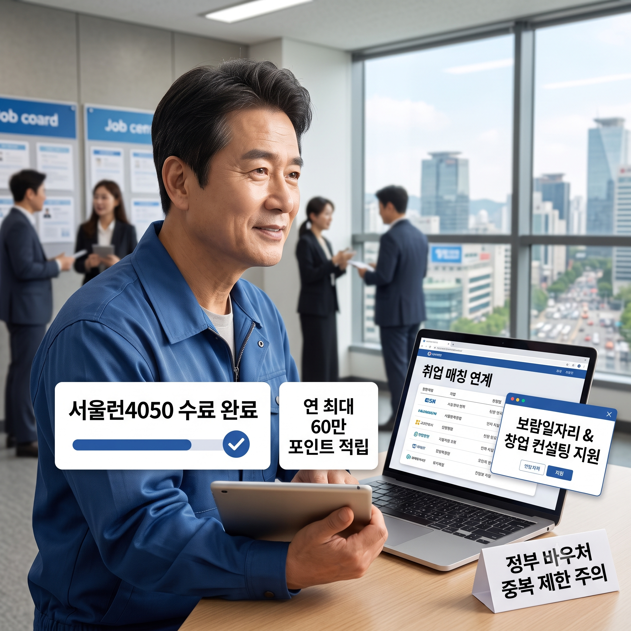 중장년 재취업의 디딤돌, '서울런4050' 활용꿀팁 핵심정리 (대상, 교육과정, 신청방법 등)