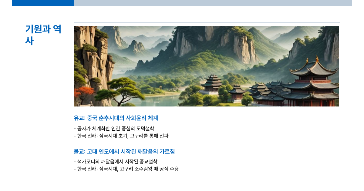 유교와 불교 차이