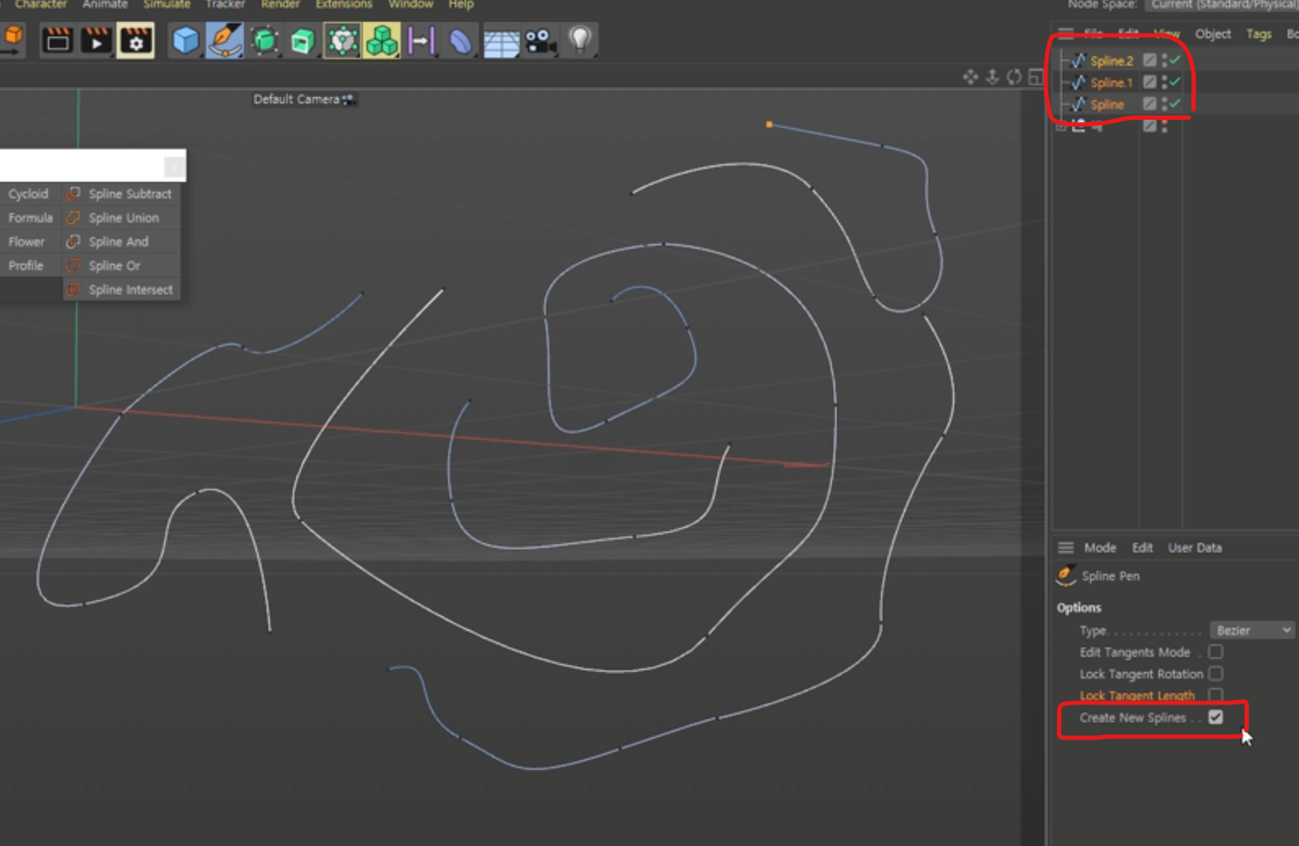 Create New Splines