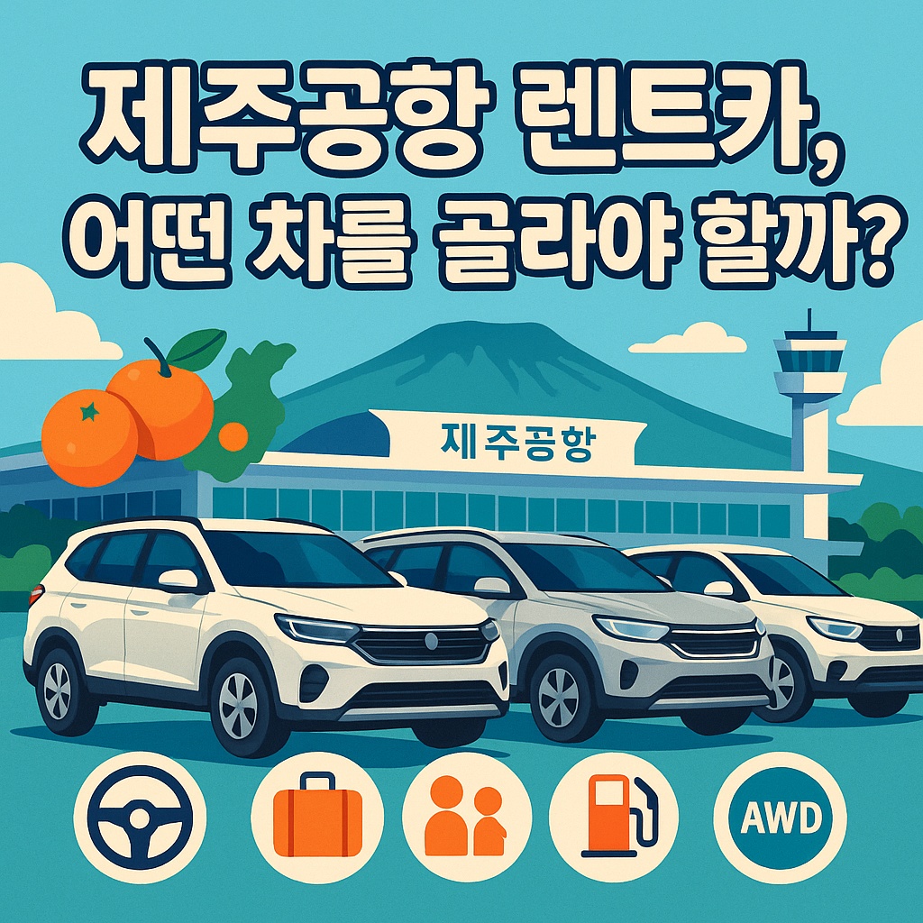 제주공항 렌트카 어떤 차를 골라야 할까