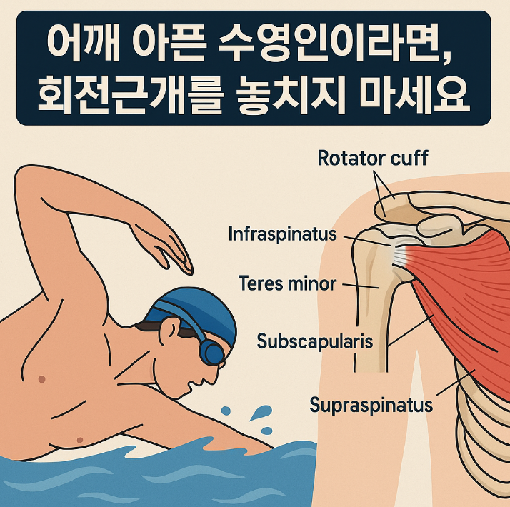 어깨 아픈 수영인이라면 회전근개를 놓치지 마세요 이미지