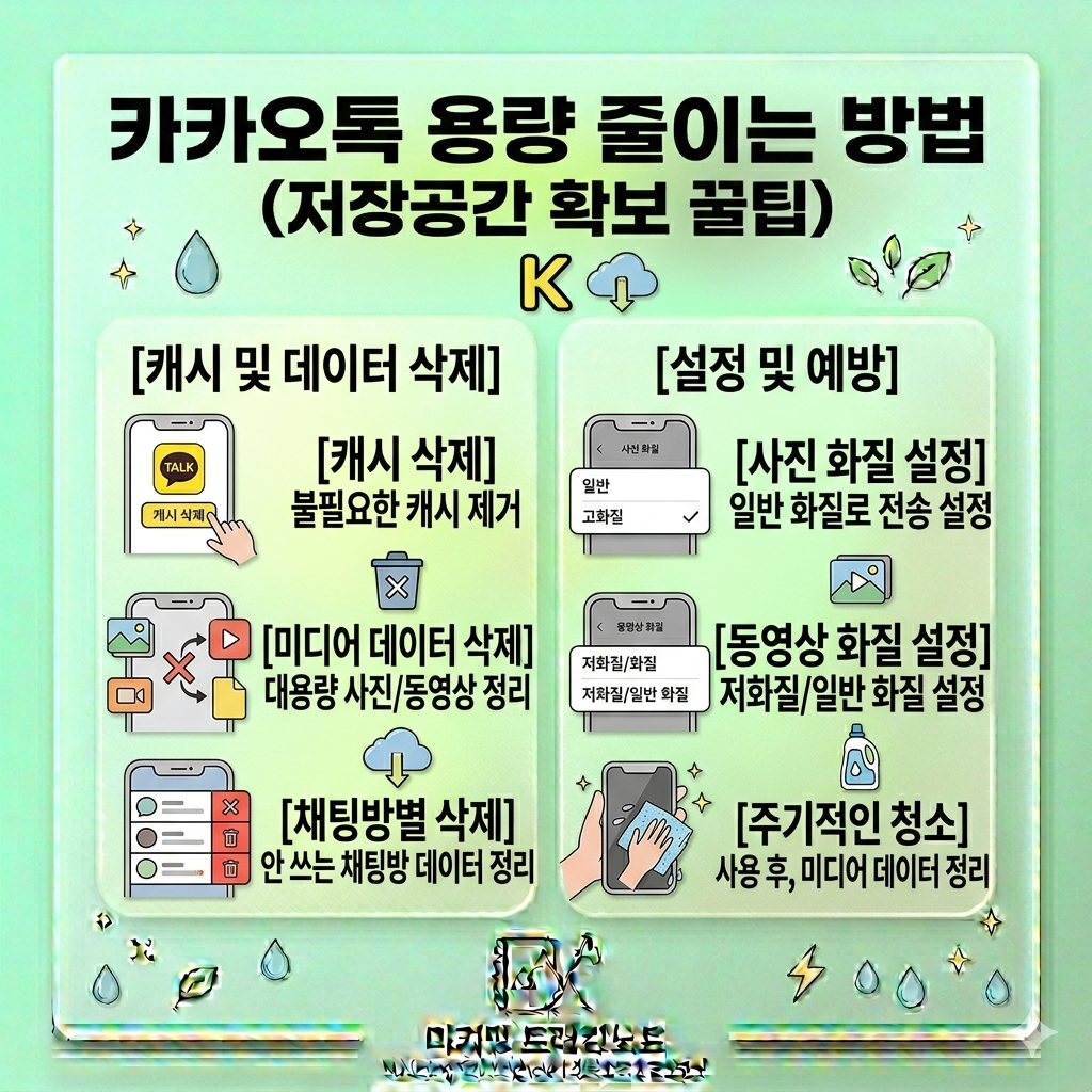카카오톡 용량 줄이는 방법 (저장공간 확보 꿀팁)