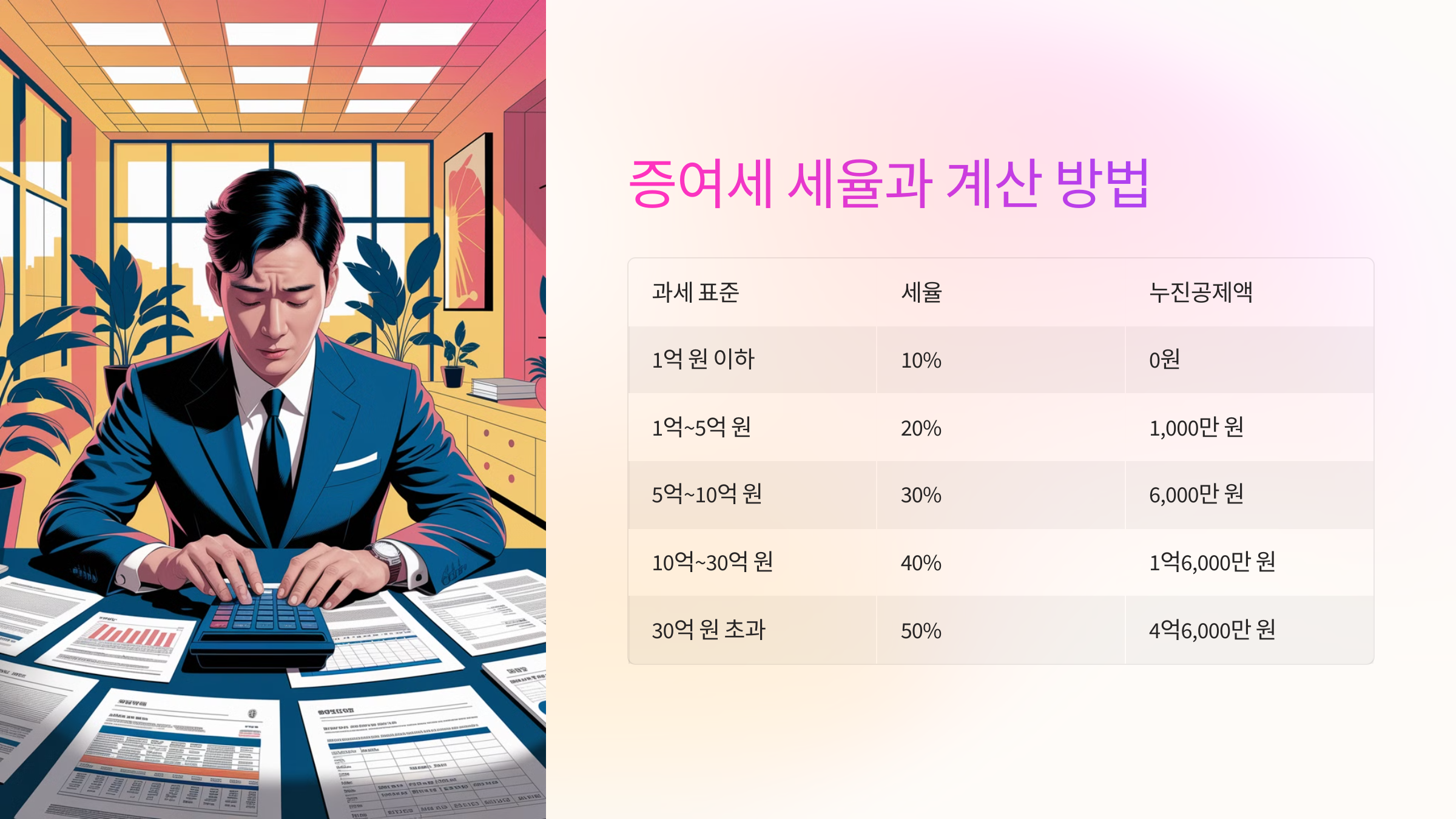 📈 증여세 세율과 계산 방법