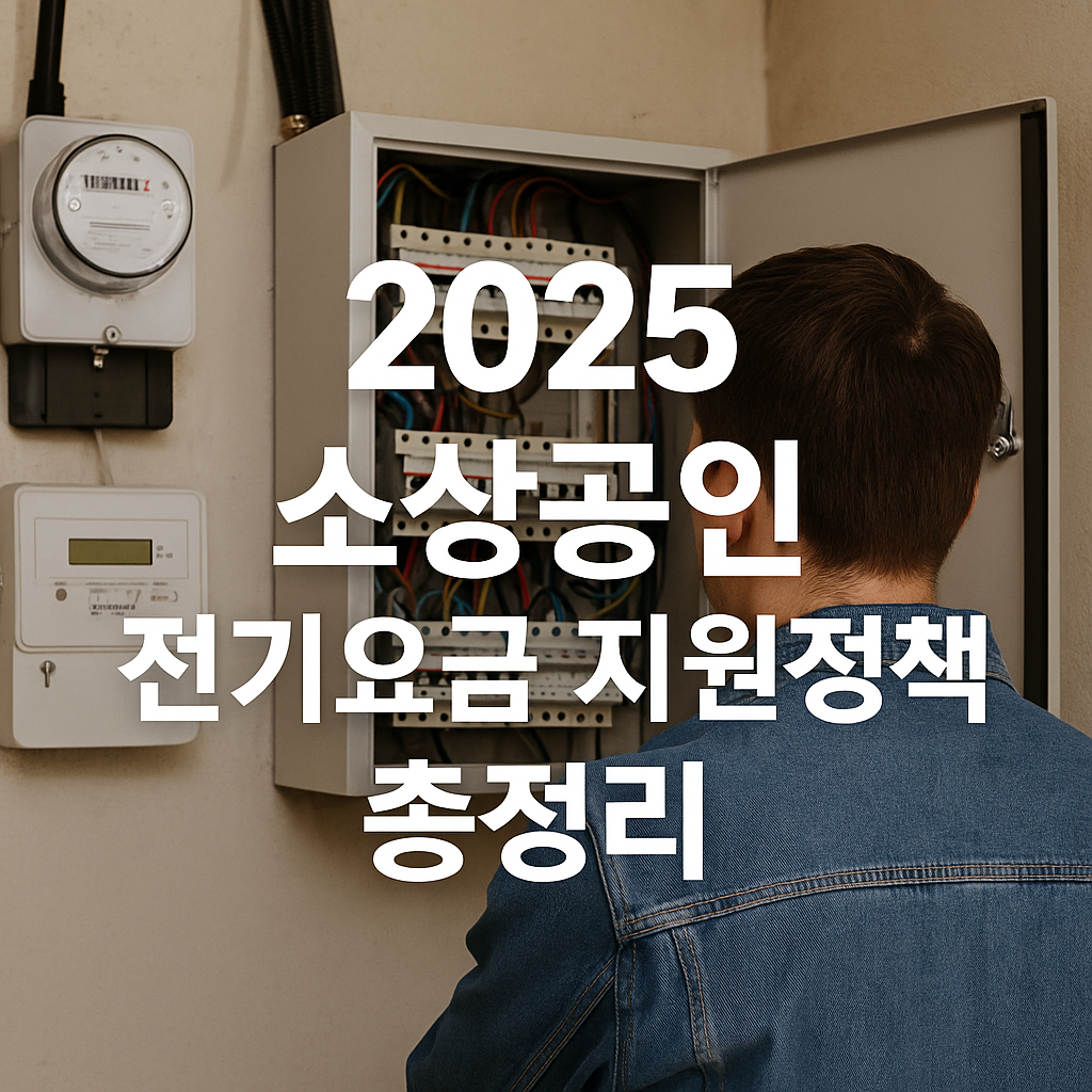 2025 소상공인 전기요금 지원정책