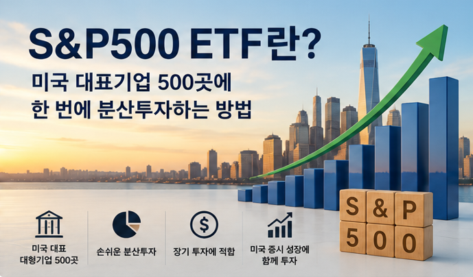 S&amp;P500 ETF란? 초보자가 미국 대표지수에 투자하는 방법 총정리