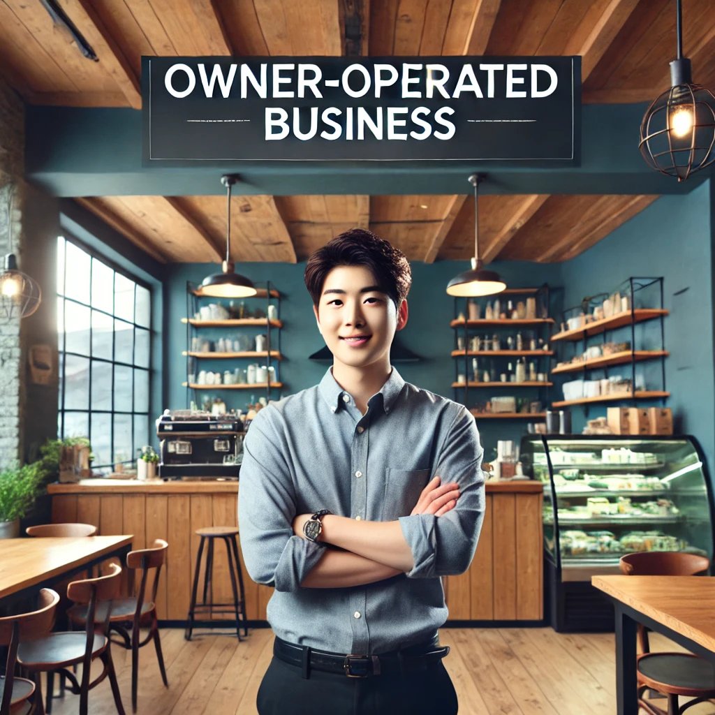 카페 자영업자의 모습