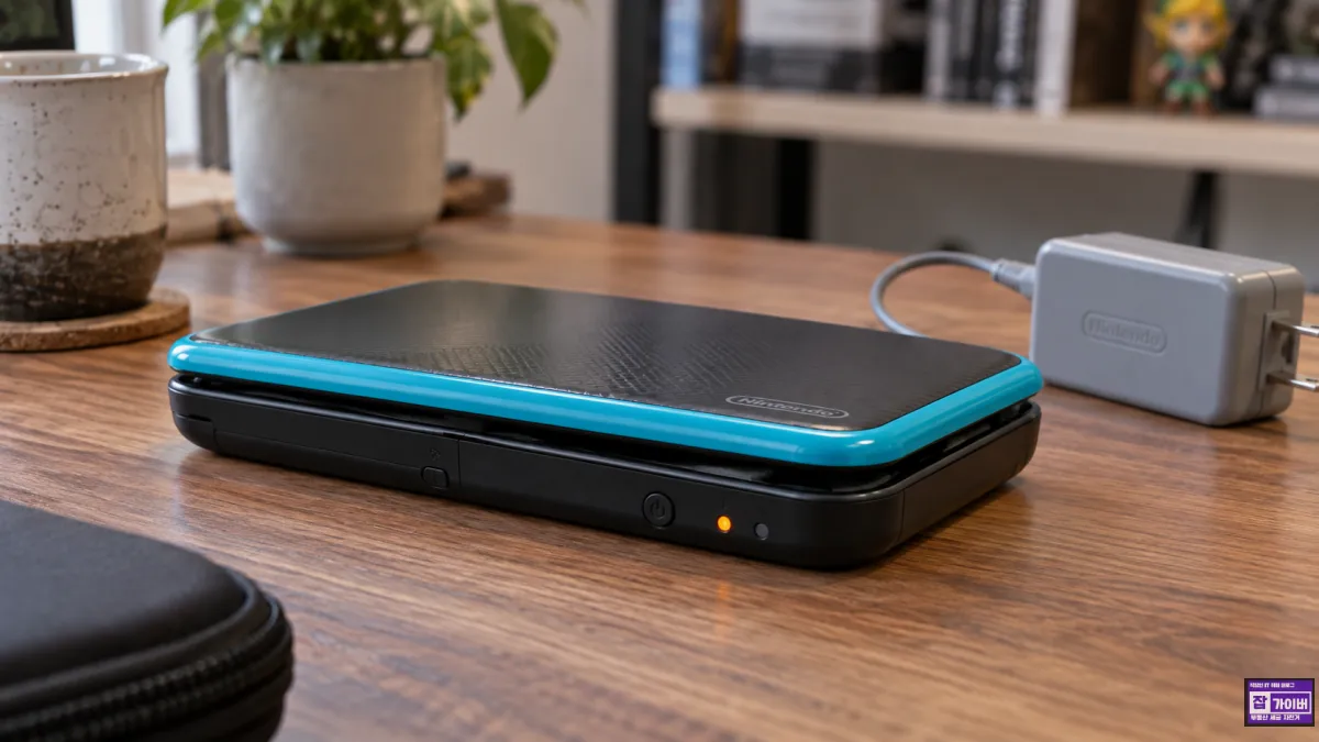 닌텐도 New 2DS XL 배터리 팽창으로 본체 케이스가 들뜬 위험 증상 재현 이미지