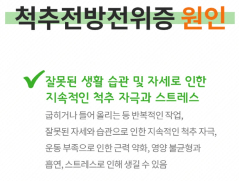 척추 전방전위증 원인