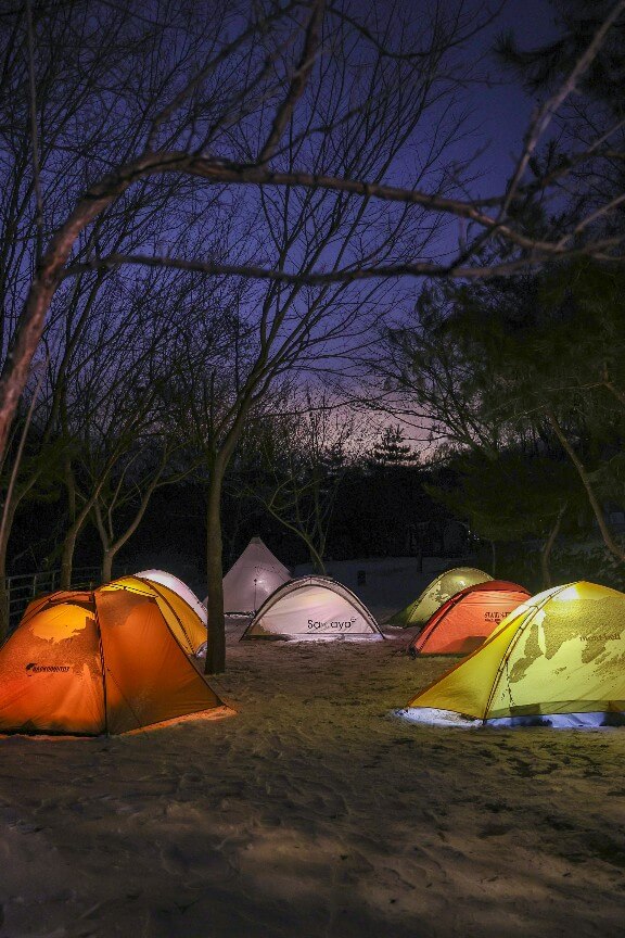 6시 내고향 무주 카페 캠핑 체험 무주눈꽃덕유캠프