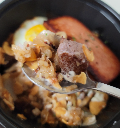 큐브스테이크덮밥