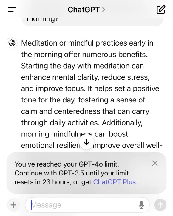 GPT-3.5 무료 버전 상에서 GPT-4o 사용법