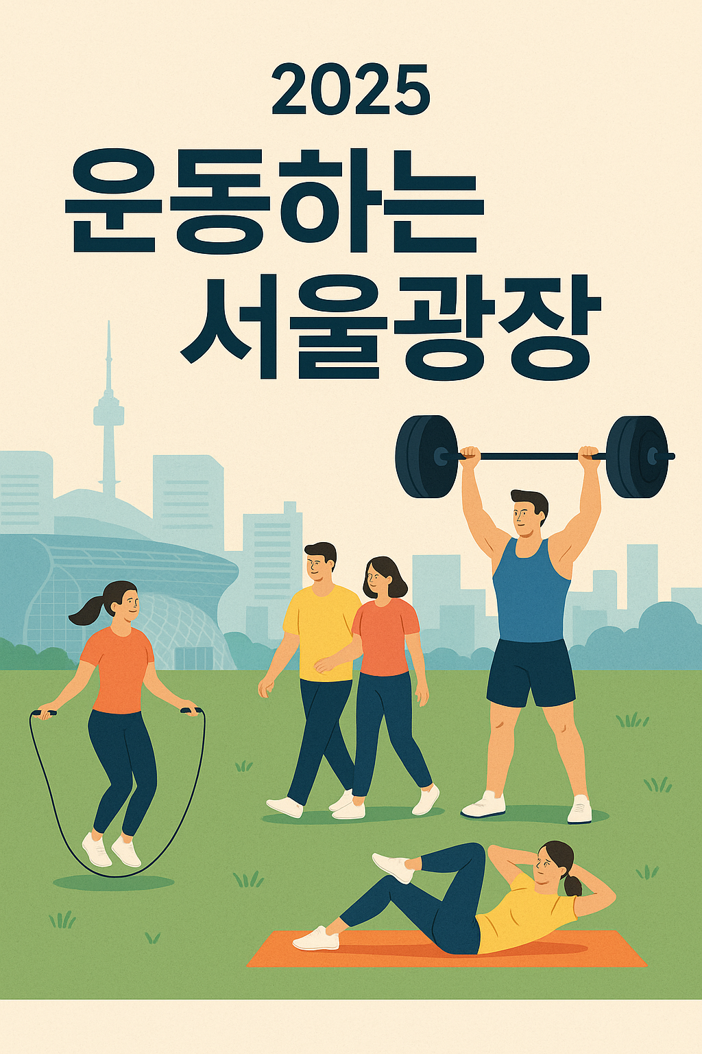 운동하는 서울광장 관련 이미지