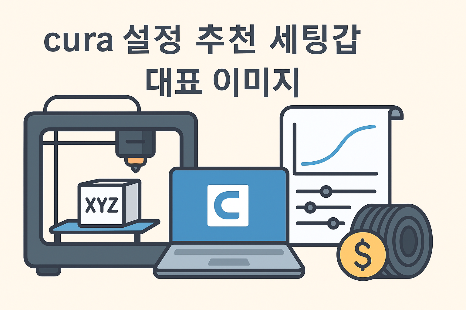 cura 세팅 추천 세팅값 대표 이미지