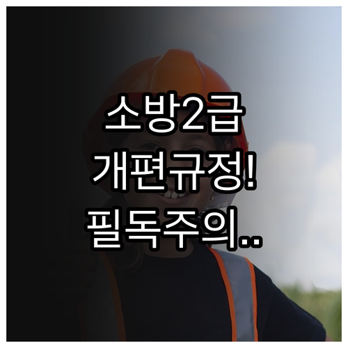 2024년 소방안전관리자 2급 개편 ..