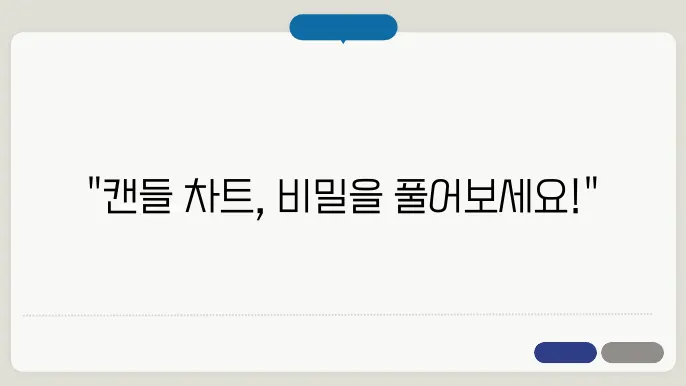 주식 캔들 차트 구성 요소
