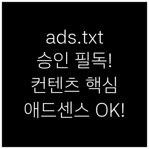 ads.txt 해결 후 애드센스 승인..