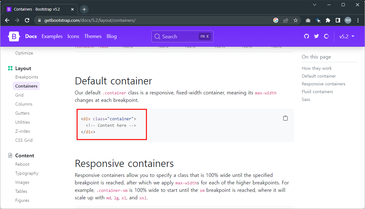 Bootstrap-Container