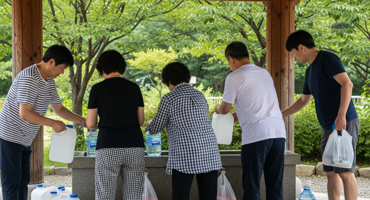 강릉시 제한급수 사진
