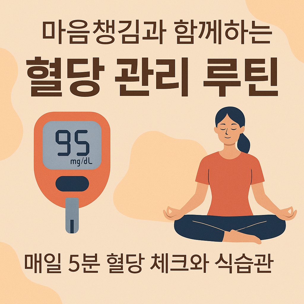 마음챙김과 함께하는 혈당 관리 루틴 매일 5분 혈당 체크와 식습관