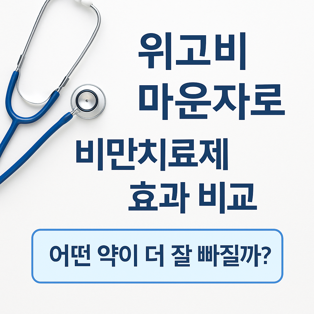 위고비 마운자로 비만치료제 설명사진