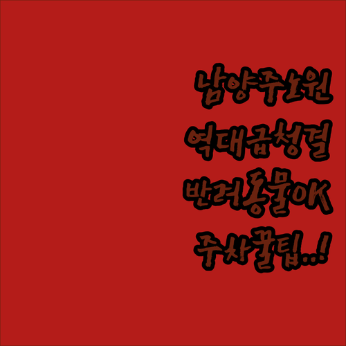 남양주 노원 깨끗한 숙소 TOP 5 ..