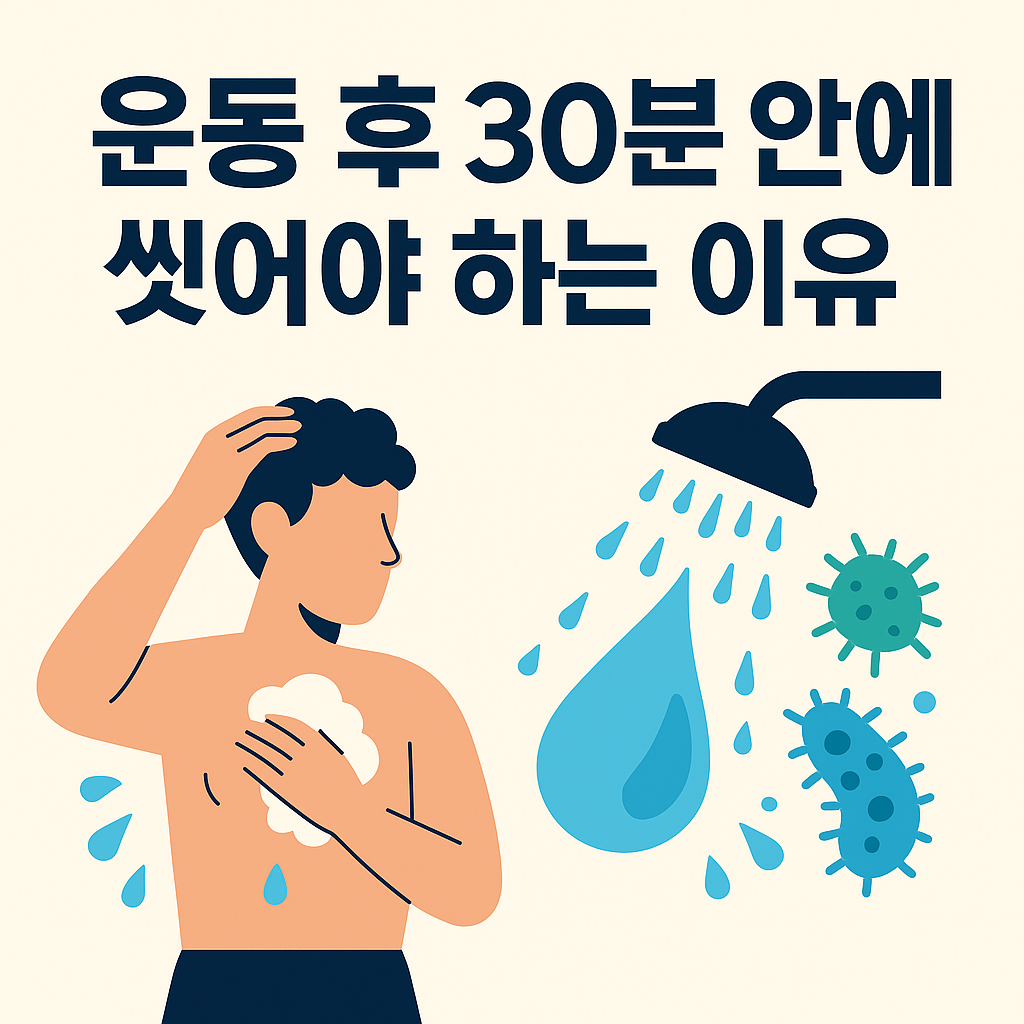 운동 후 30분 안에 씻어야 하는 이유