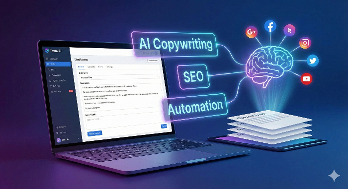 AI 마케팅 카피라이팅 도구 Texta를 활용한 고효율 콘텐츠 제작 워크플로우 이미지