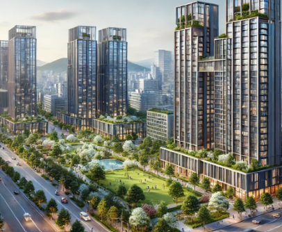 서울시 강남 아파트 모습