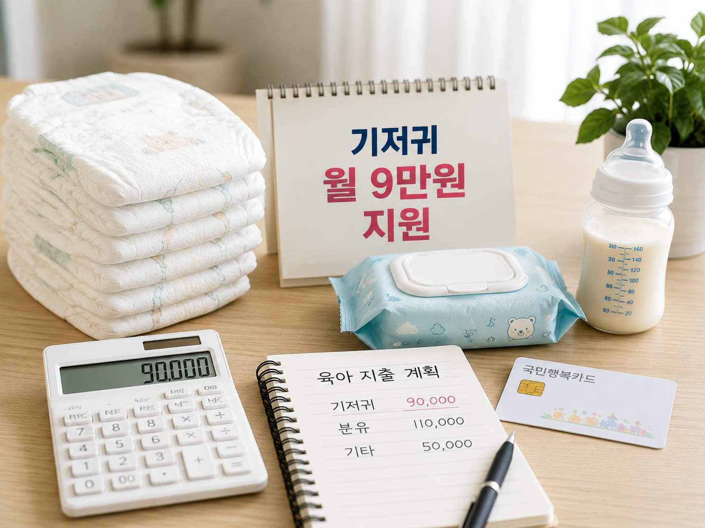 기저귀 월 9만 원 지원