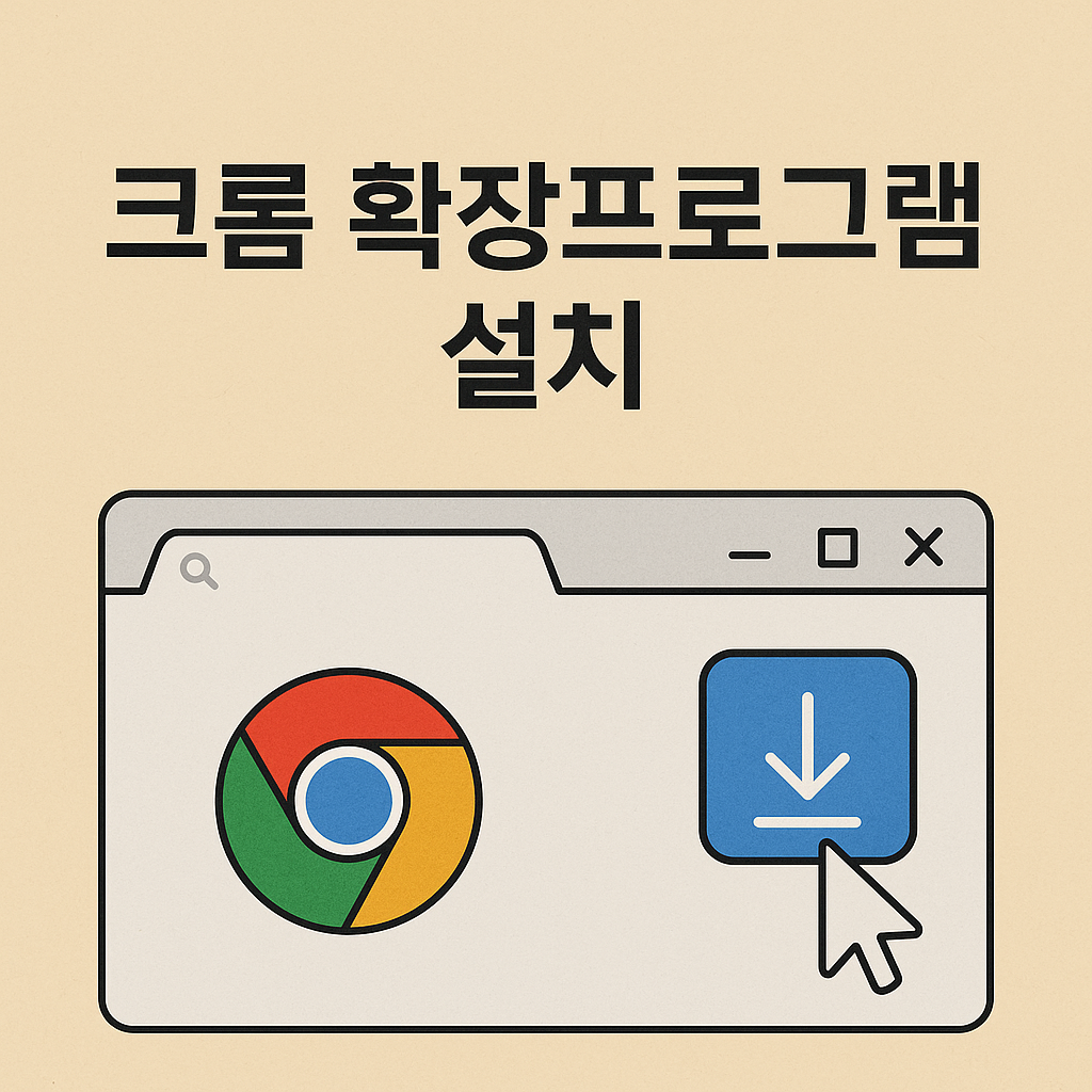 크롬 확장 프로그램 추가하는 방법