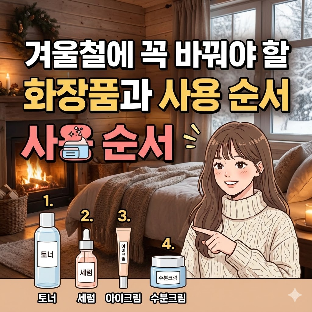 겨울철에 꼭 바꿔야 할 화장품과 사용 순서