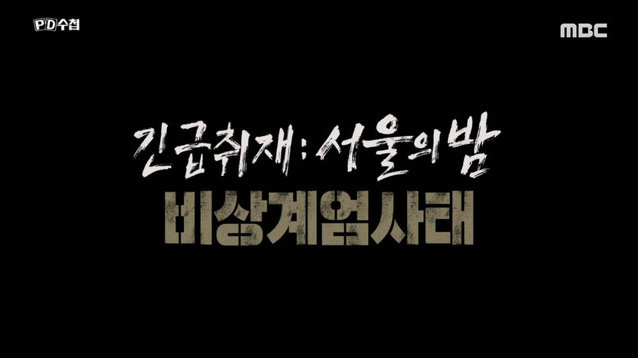 PD수첩 긴급취재: 서울의 밤