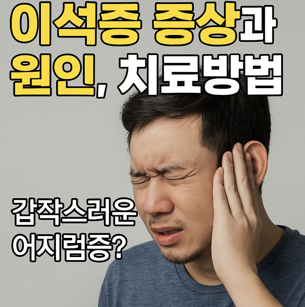 이석증 증상 과 원인 및 치료방법 이미지