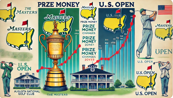 US Open vs Masters 상금비교 이미지
