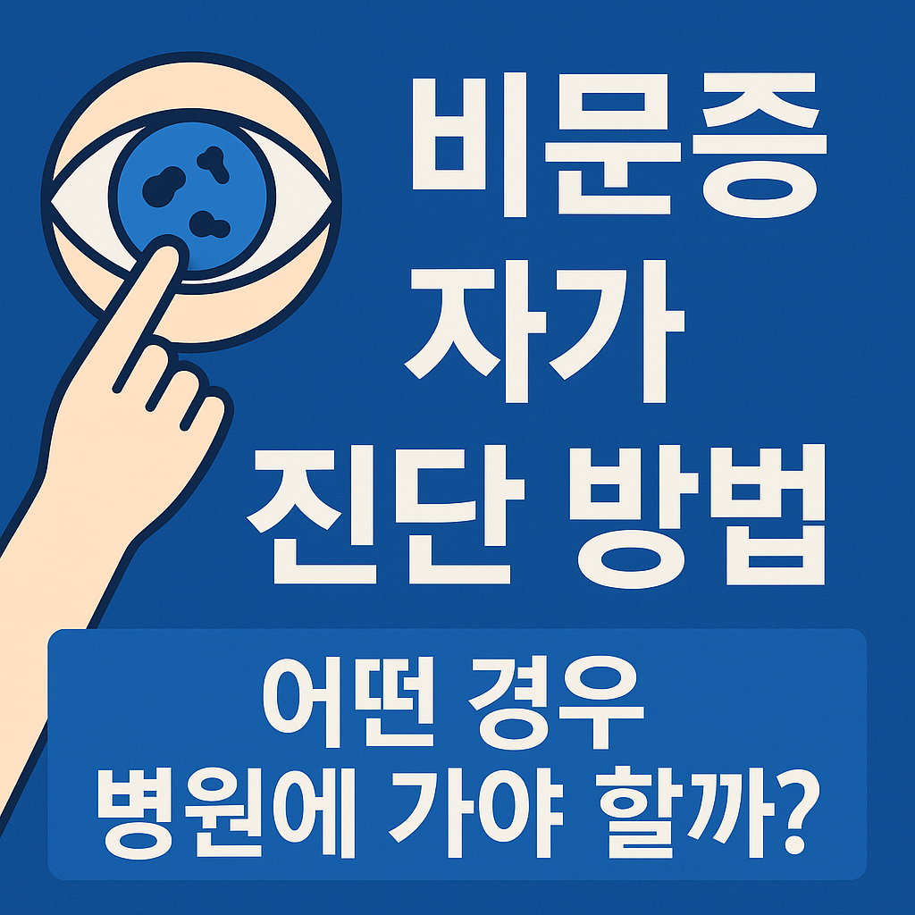 비문증 자가 진단 방법, 어떤 경우 병원에 가야 할까? , 이미지 - 챗지피티