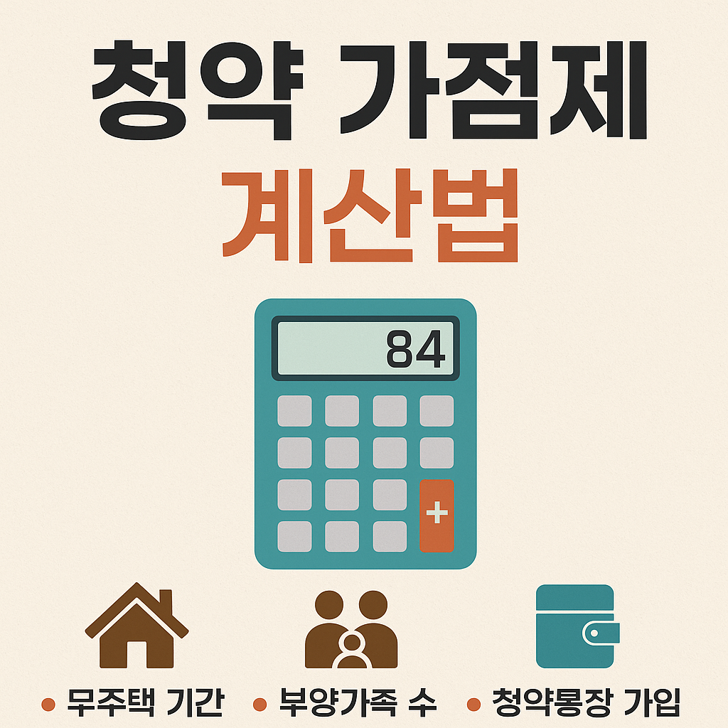 청약가점제 계산법