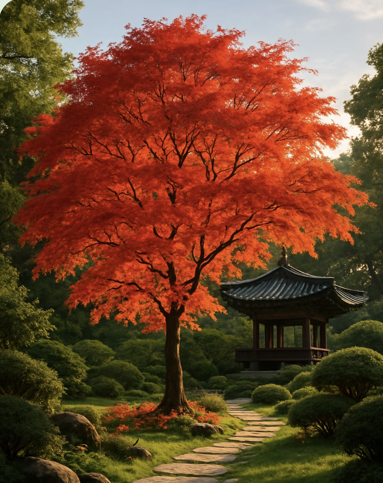 정원의 완벽한 '포인트 트리'