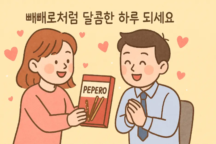 빼빼로데이-직장동료-인사말