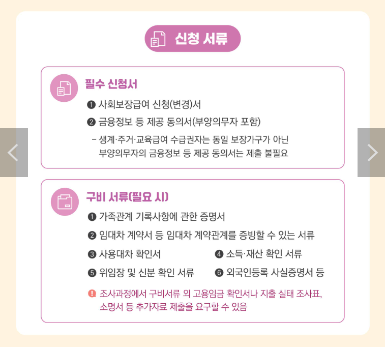 기초생활수급자 혜택