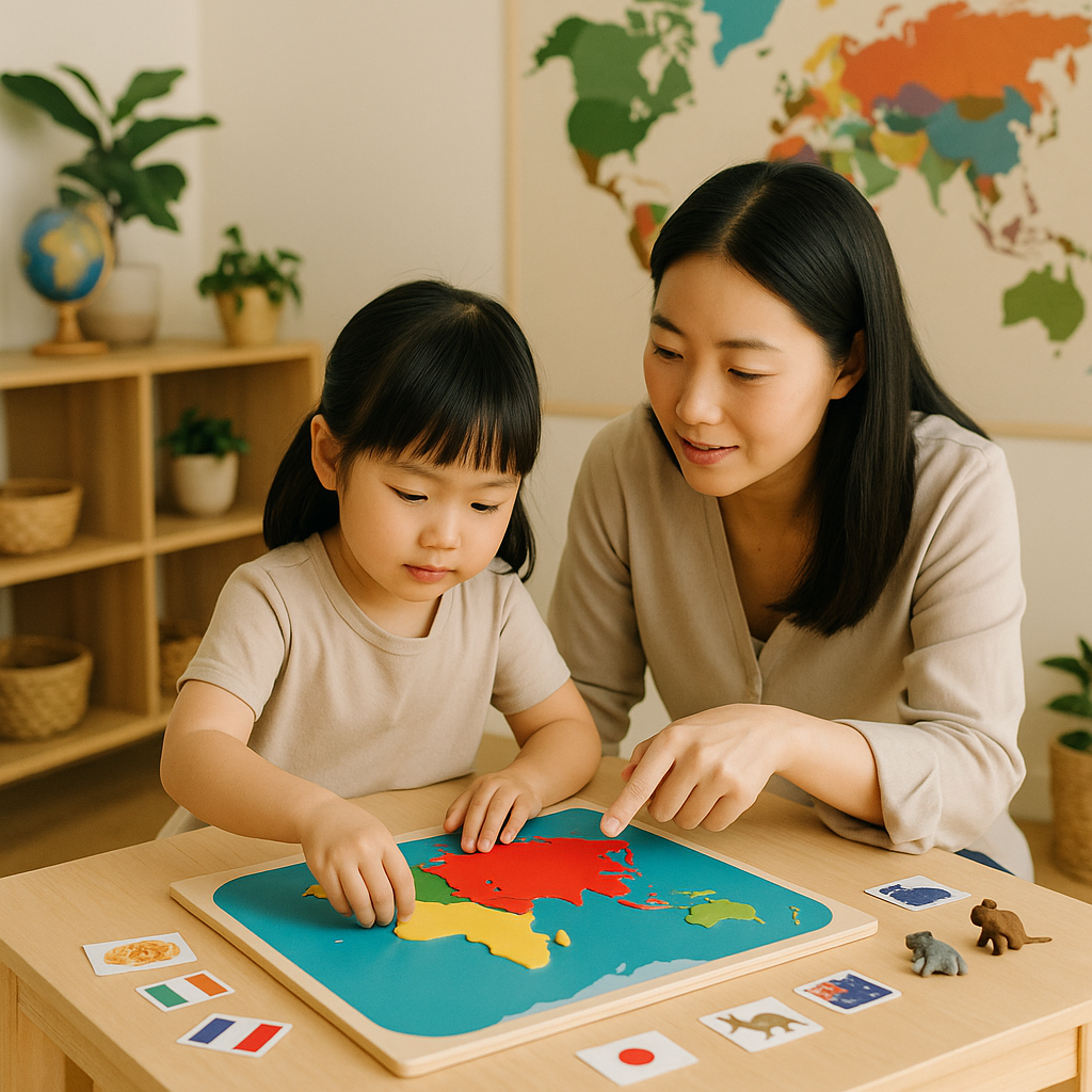 지리 감각 키우는 몬테소리 지도 활용법