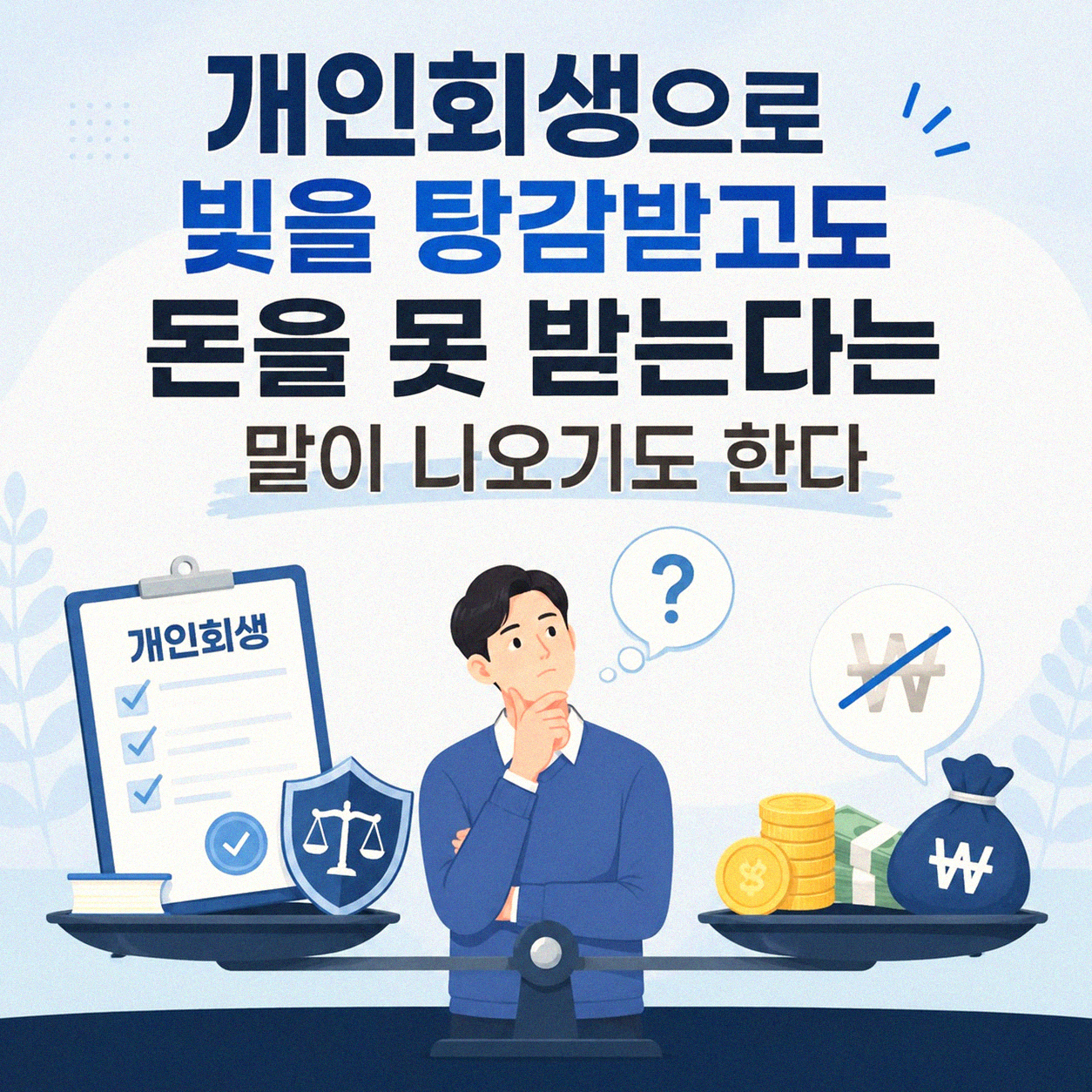 개인회생 신청해도 돈을 못 받는 경우도 있나요