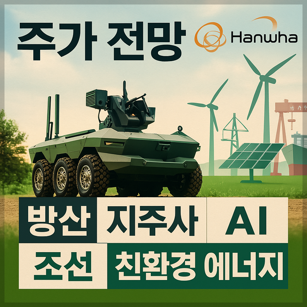 한화 주가 전망 및 배당금 분석, 방산, 지주사, AI, 조선, 친환경 에너지