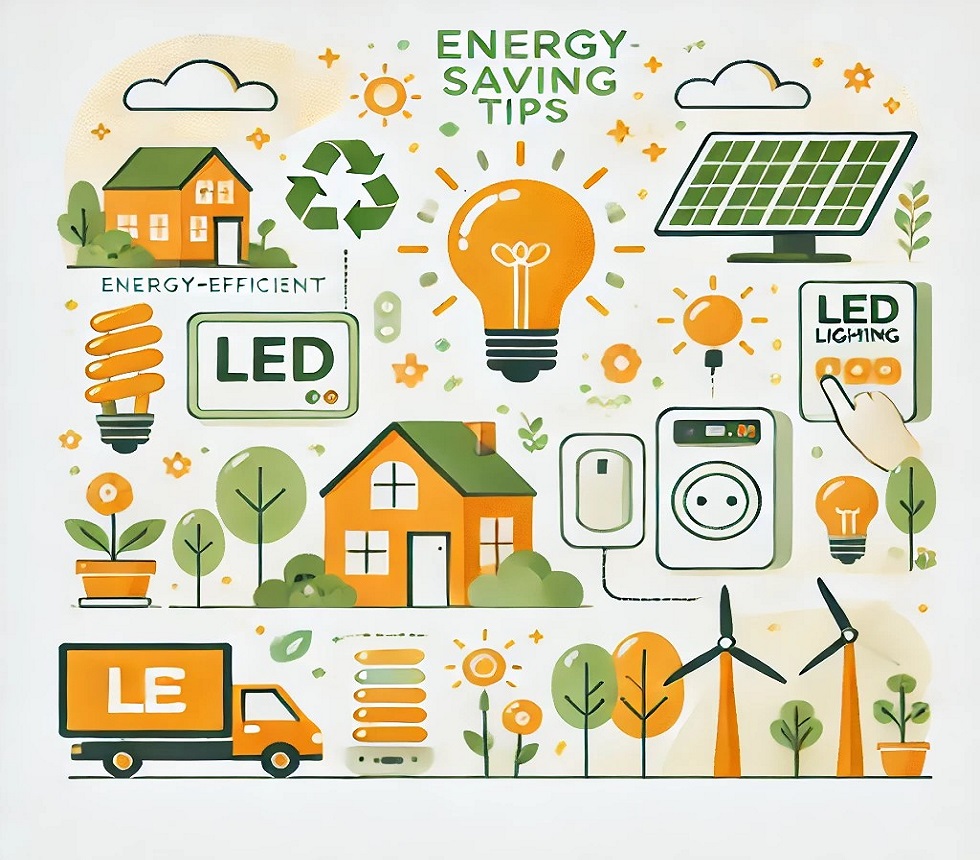 환경 보호를 위한 에너지 절약 방법 이미지