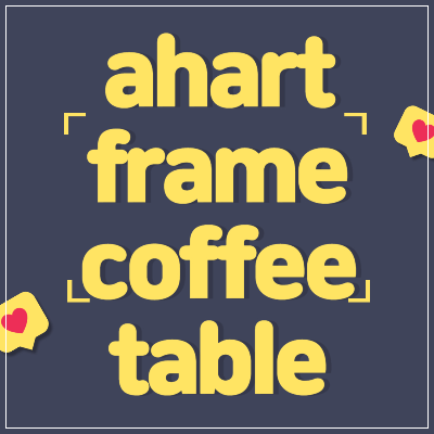 ahart frame coffee table
