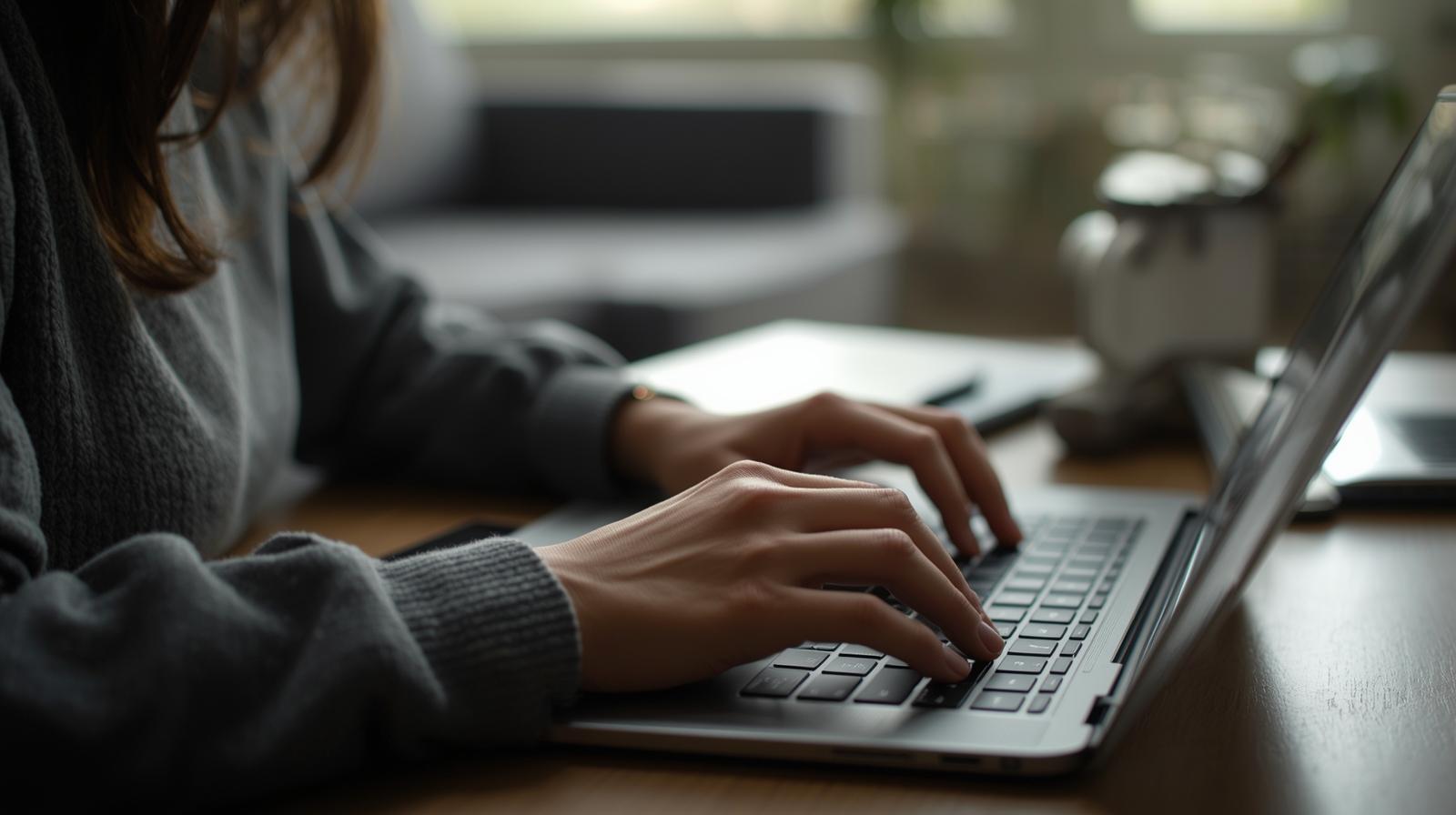 인터넷으로 신청하고 있습니다/